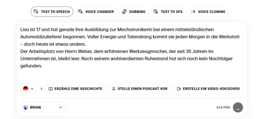 Lisa, 17 Jahre alt, beginnt ihre Ausbildung zur Mechatronikerin bei einem Automobilzulieferer. Sie bringt viel Energie mit, doch an diesem Tag läuft alles anders. Der Arbeitsplatz des erfahrenen Werkzeugmachers Herrn Weber bleibt unbesetzt, nachdem er in den Ruhestand geht.